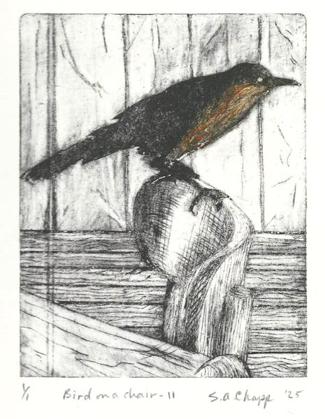 Making drypoint prints using a TetraPak container