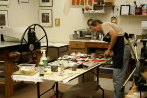 Studio space at Black Dog Press